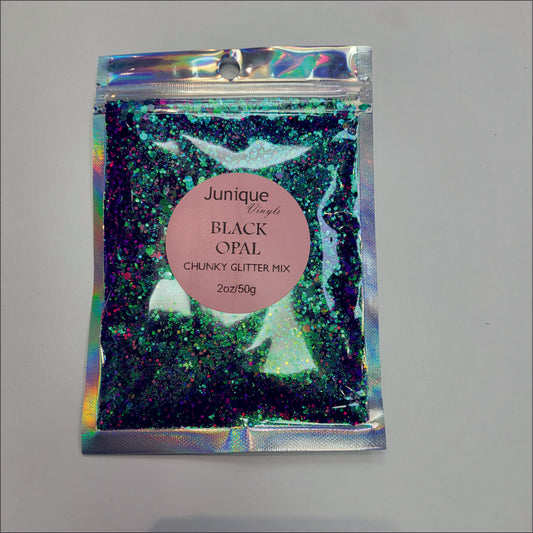 Black Opal - Colour Shift Chunky Glitter Mix image 1