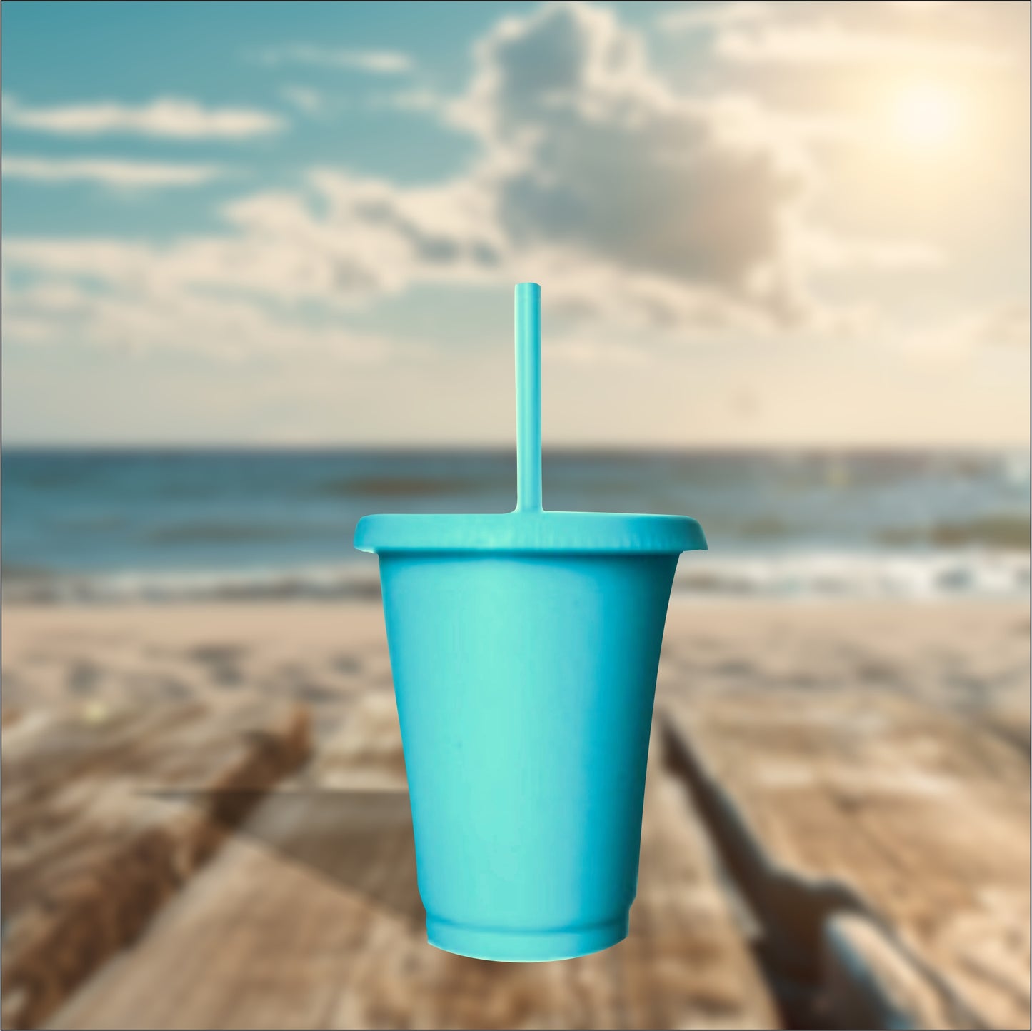 Light Blue 16oz Cold Cups