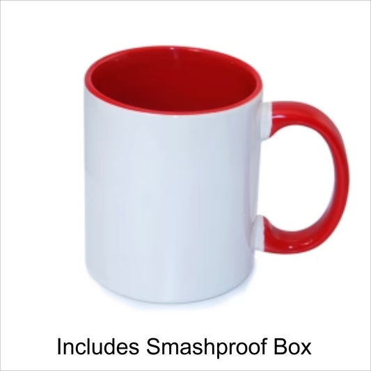 Sublimation Red Inner 11oz Mugs image 0
