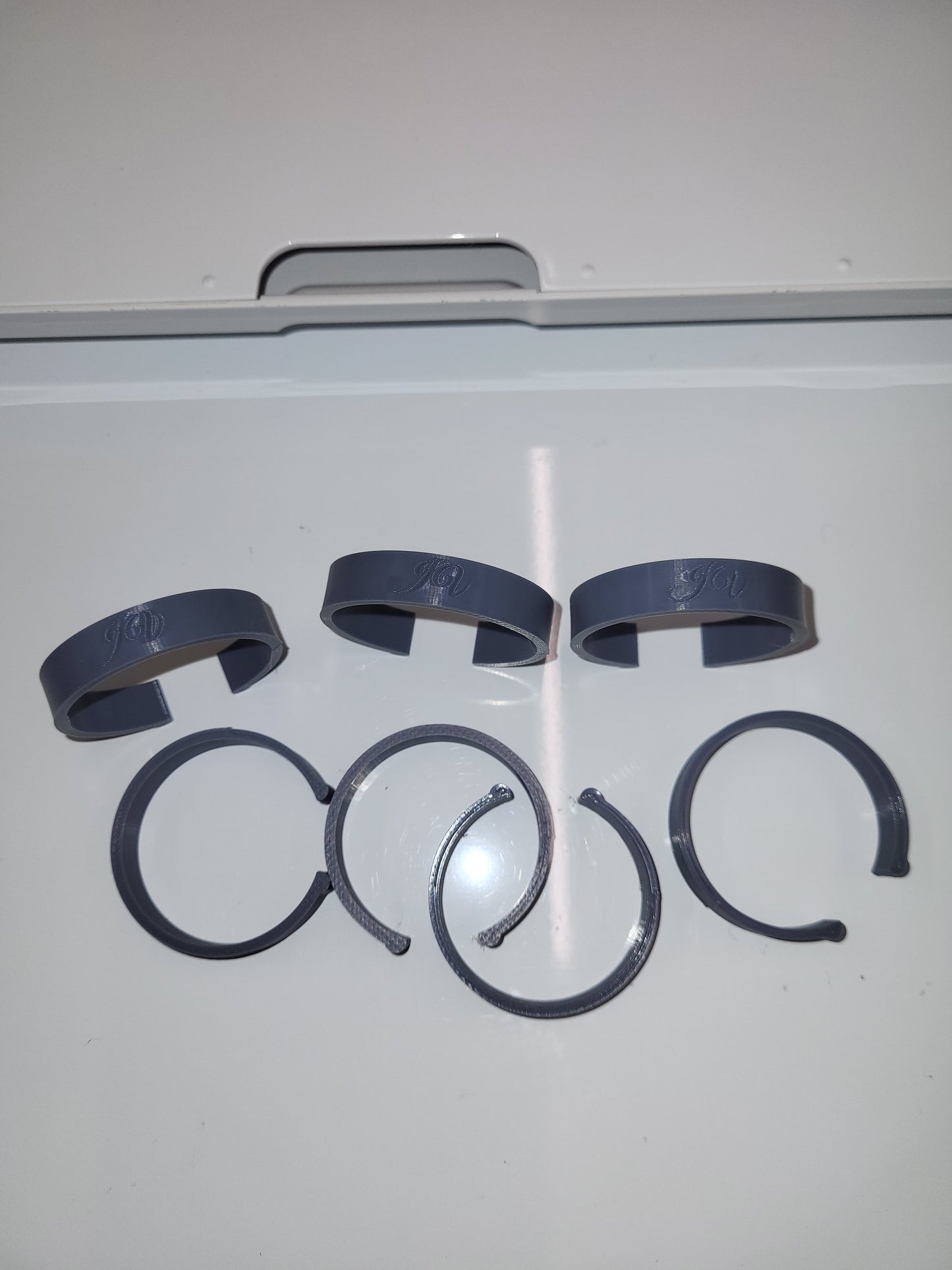 Grey Vinyl Clip Holders image 0
