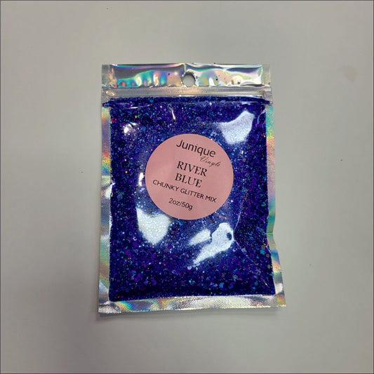 River Blue - Holo Chunky Glitter Mix image 1