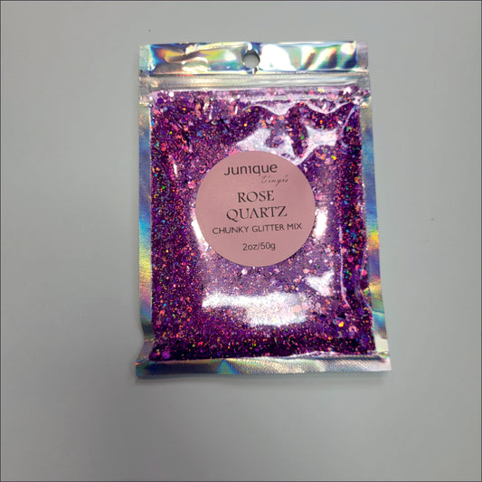 Rose Quartz - Holo Chunky Glitter Mix image 1
