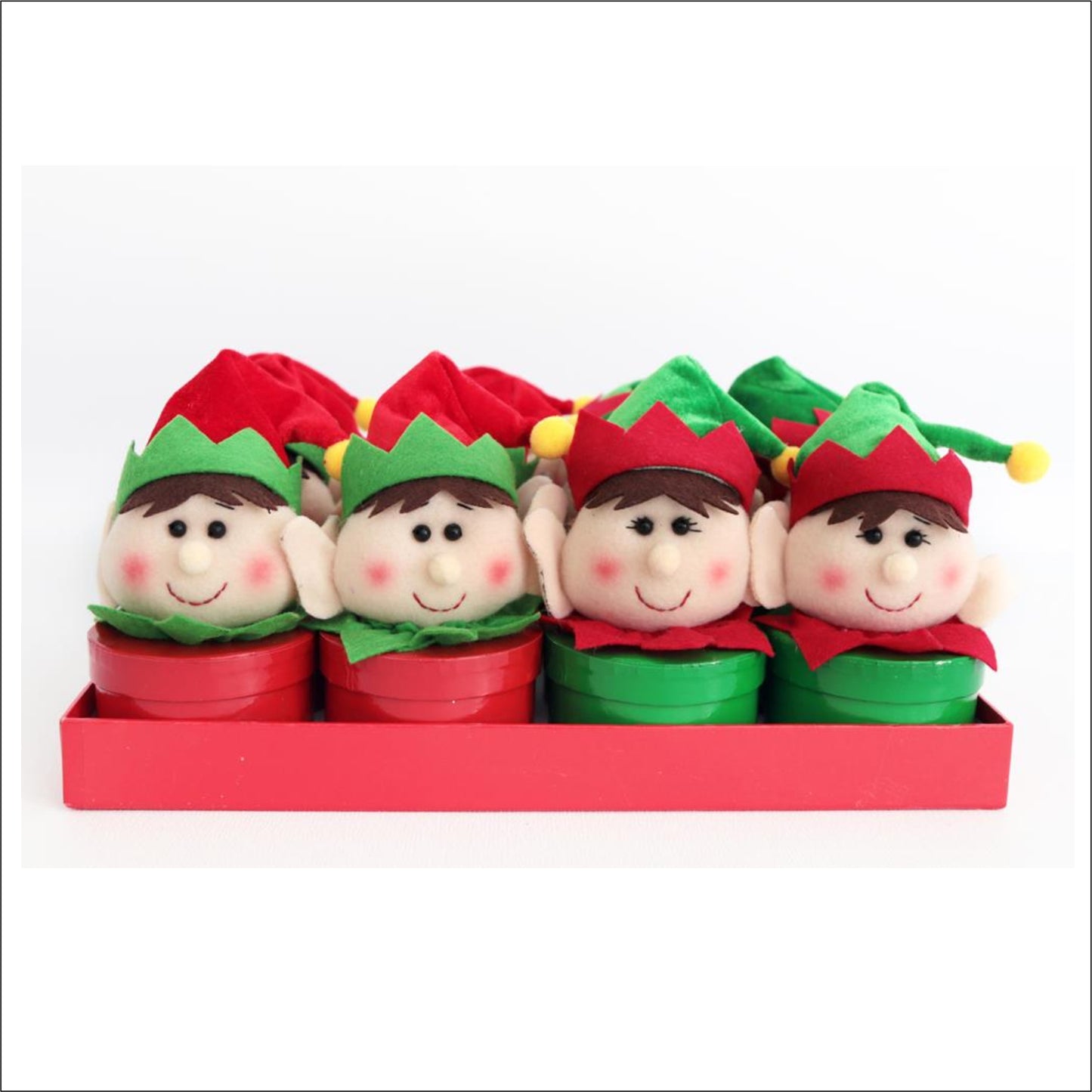 Elf character head round box image 0