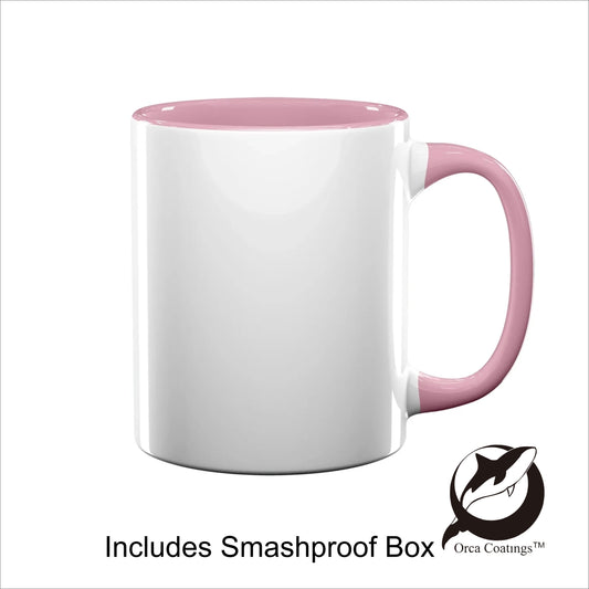 Sublimation Pink Inner 11oz Mugs image 0