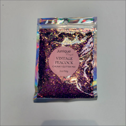Vintage Peacock - Colour Shift Chunky Glitter Mix image 1