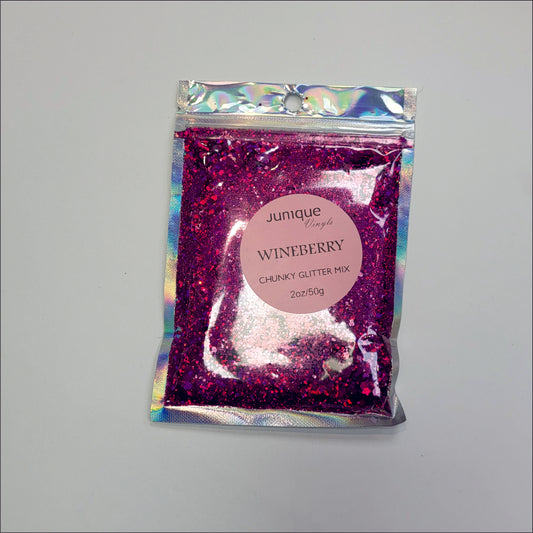 Wineberry - Holo Chunky Glitter Mix image 1