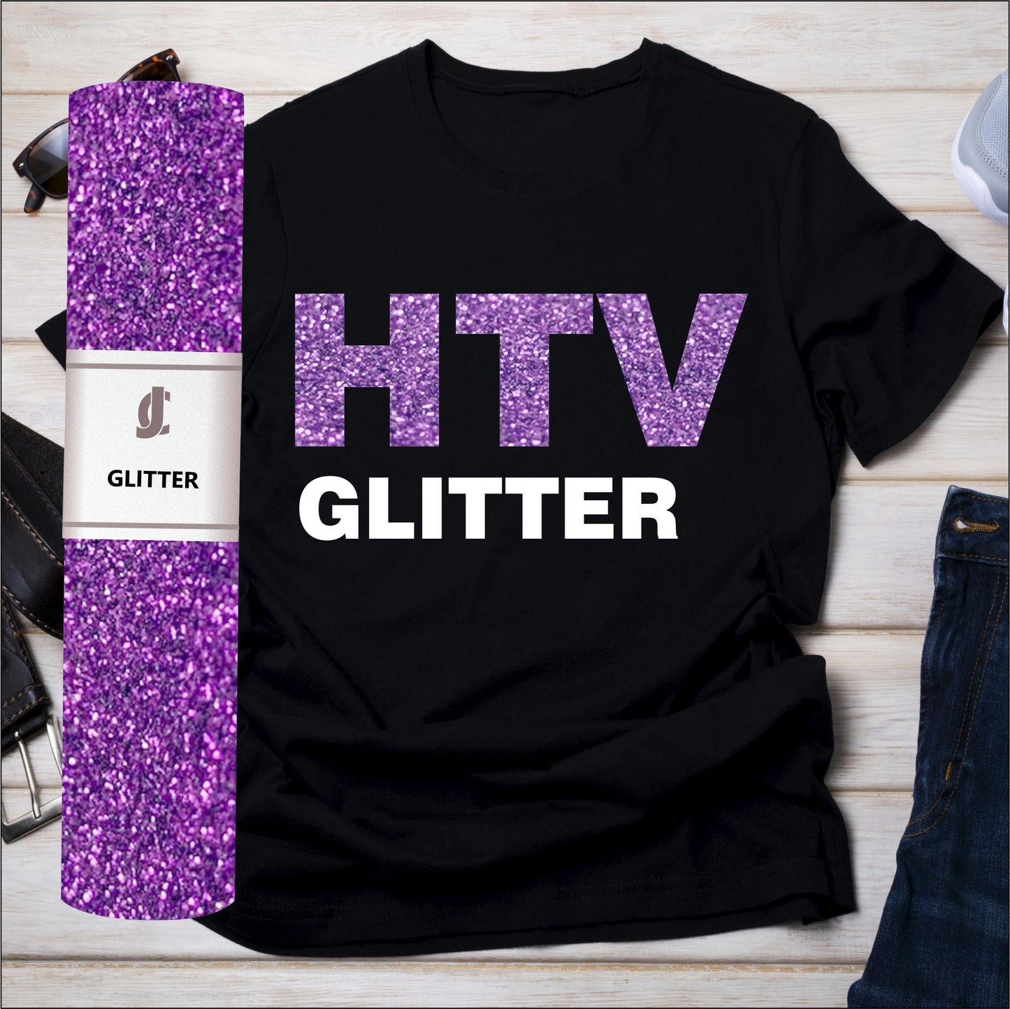 Glitter HTV Lavender
