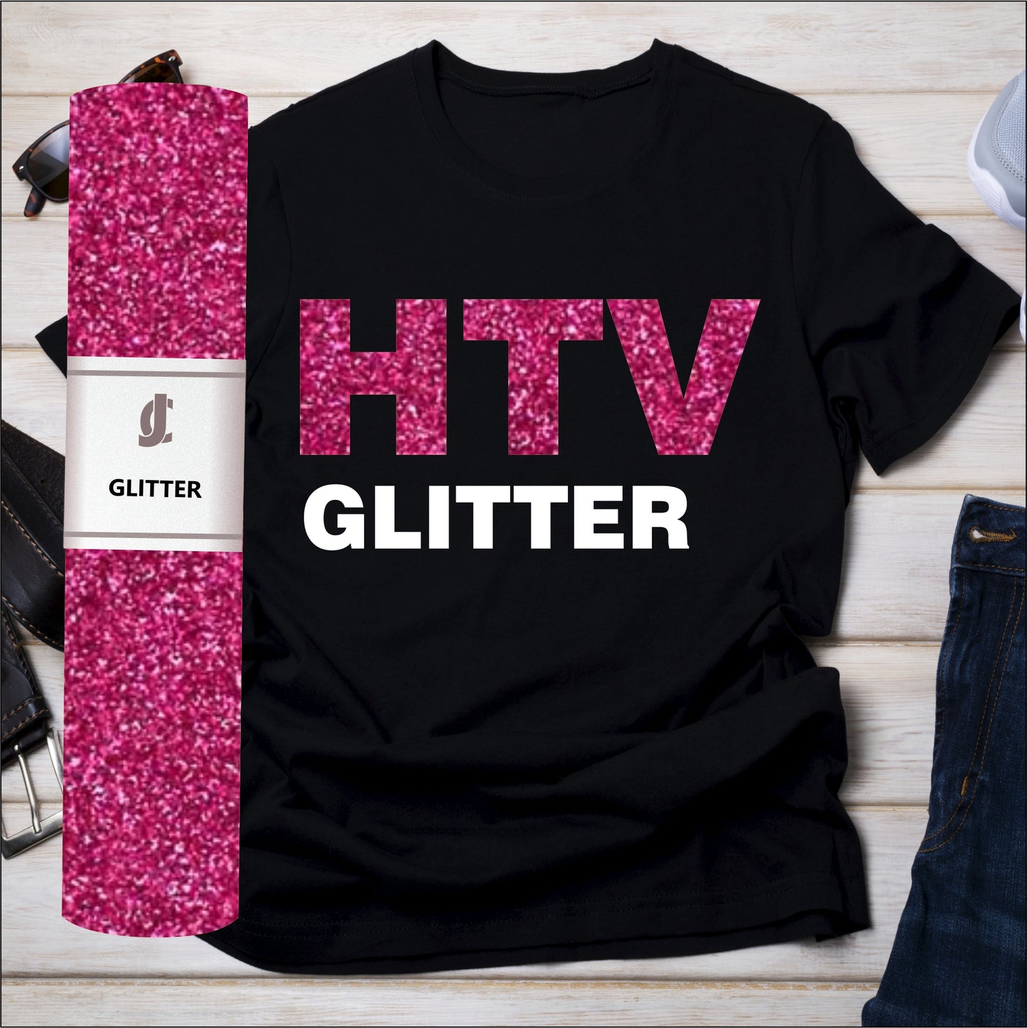 Glitter HTV Pink