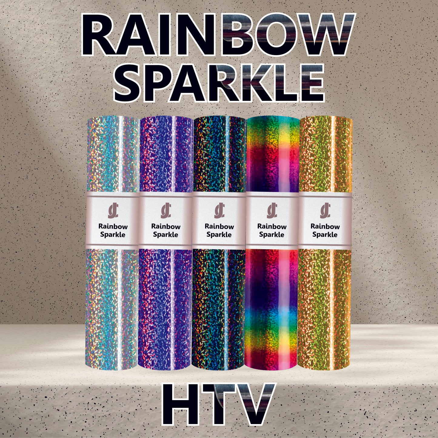 Rainbow Sparkle - Holographic HTV