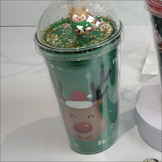 Christmas Dome Reindeer Cup DW image 1