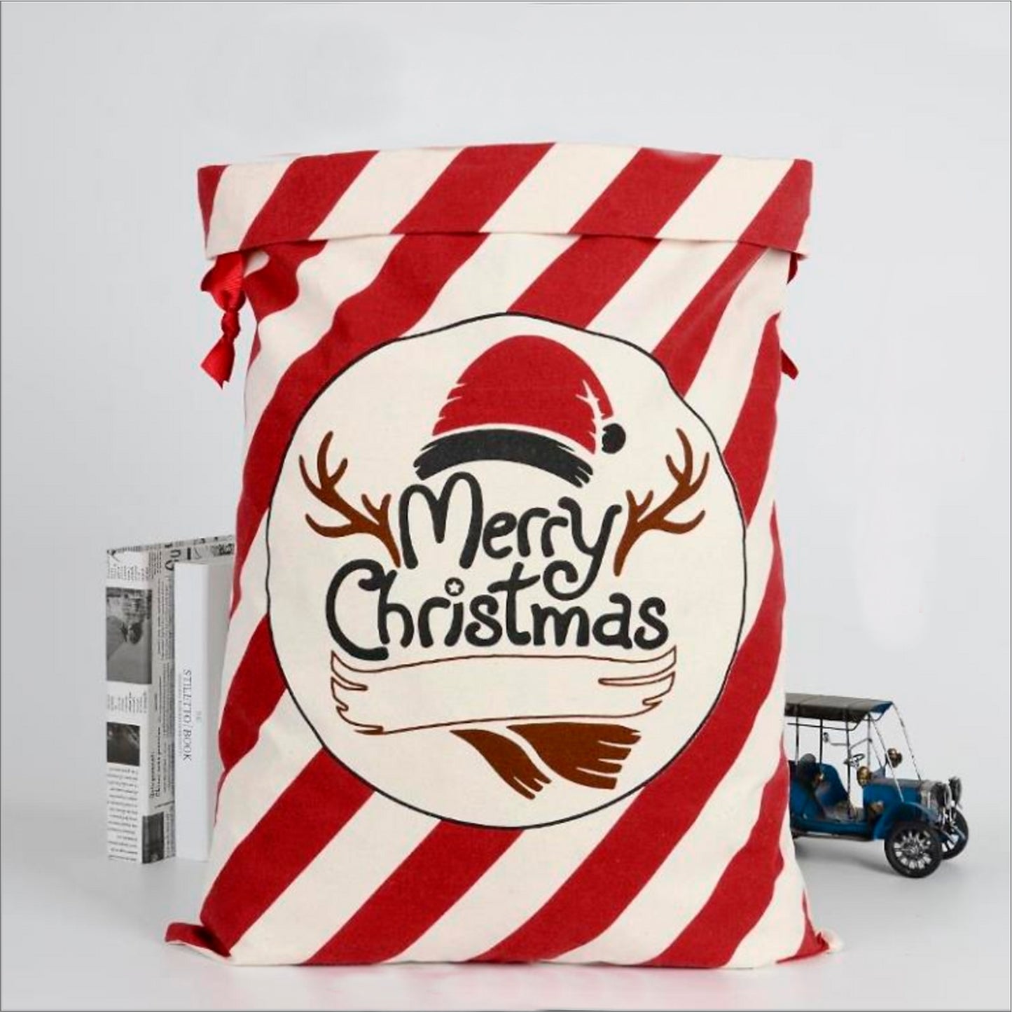 Red Stripe Merry Sack