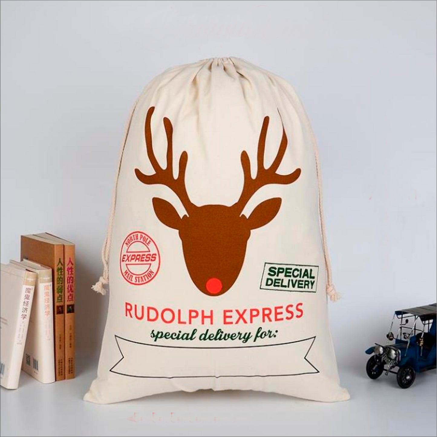 Reindeer Head Sack