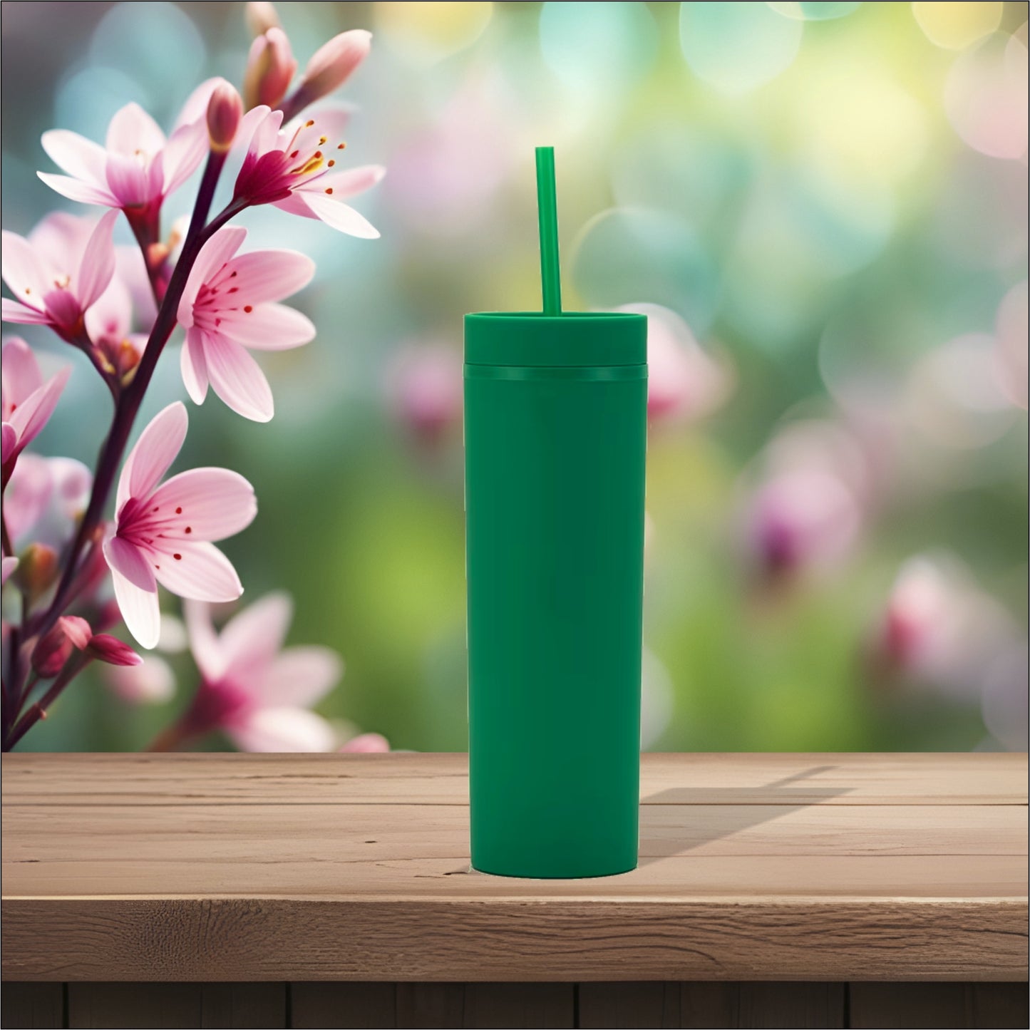 Dark Green 16oz Skinny Tumbler