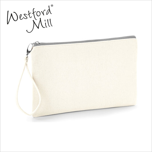 Westford Mill Canvas Wristlet Light Grey/Natural image 0