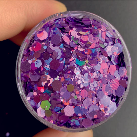 Lavender  Orchid - Holo Chunky Glitter Mix image 0