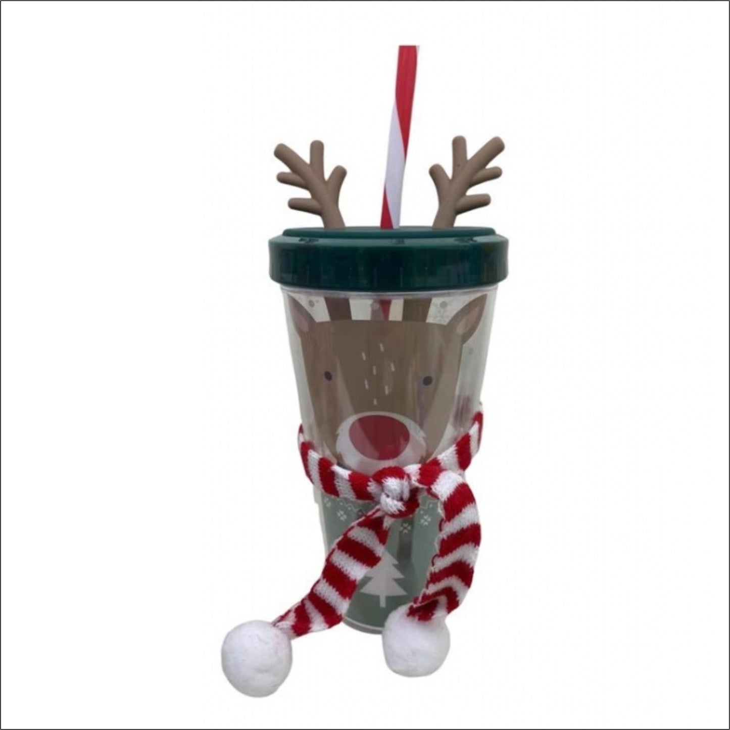 Christmas Reindeer Scarf Cup DW image 0