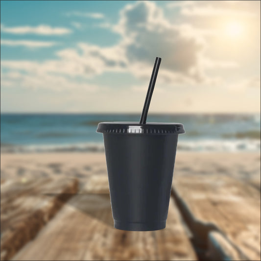 Black 16oz Cold Cups