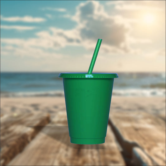 Green 16oz Cold Cups