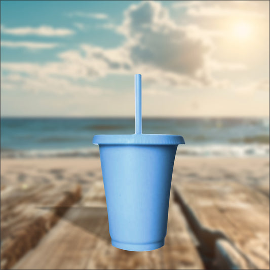 Light Blue 16oz Cold Cups