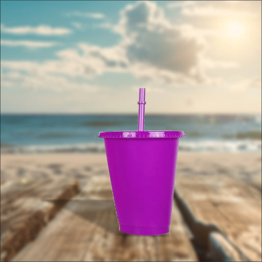 Magenta 16oz Cold Cups