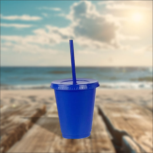 Navy blue 16oz cold cup