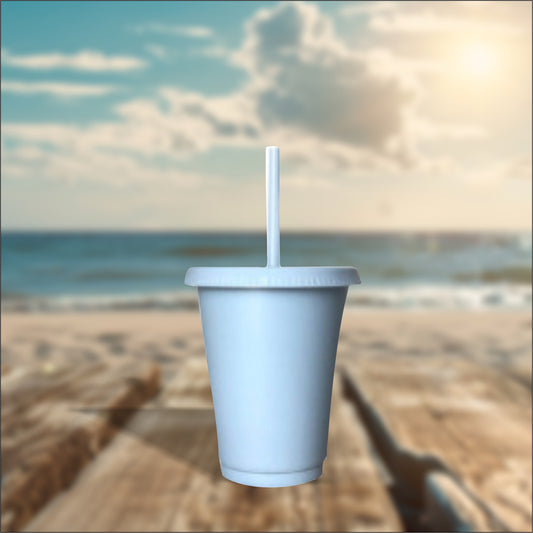 Pastel Blue 16oz Cold Cups