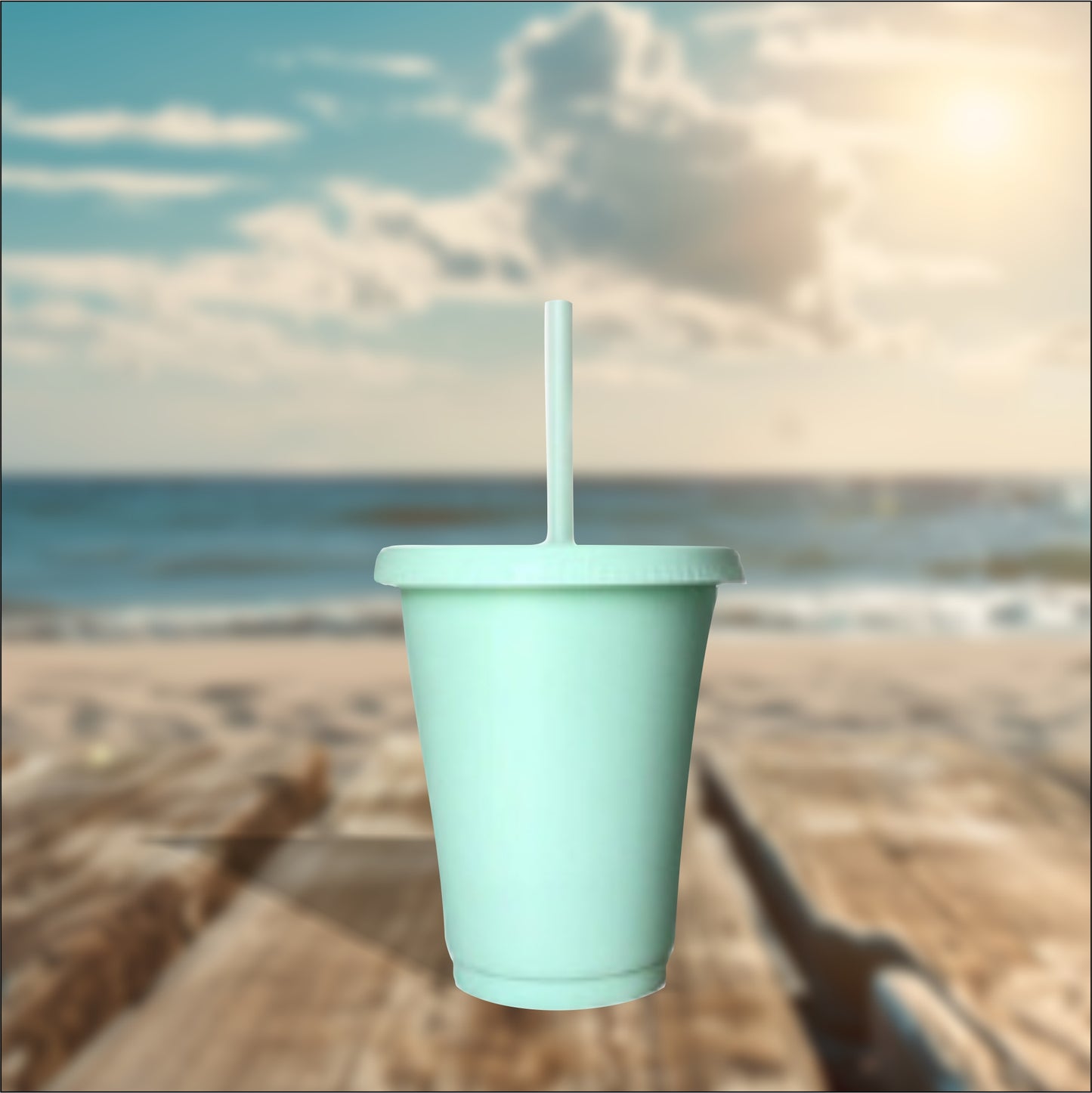Pastel Mint 16oz Cold Cups