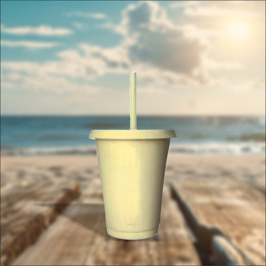 Pastel Yellow 16oz Cold Cups