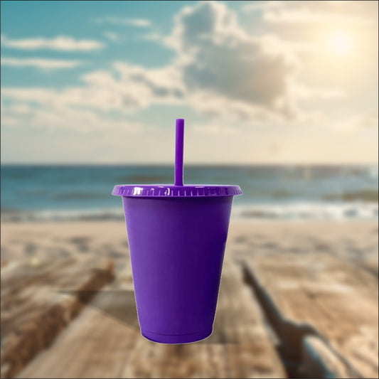 Purple 16oz Cold Cups