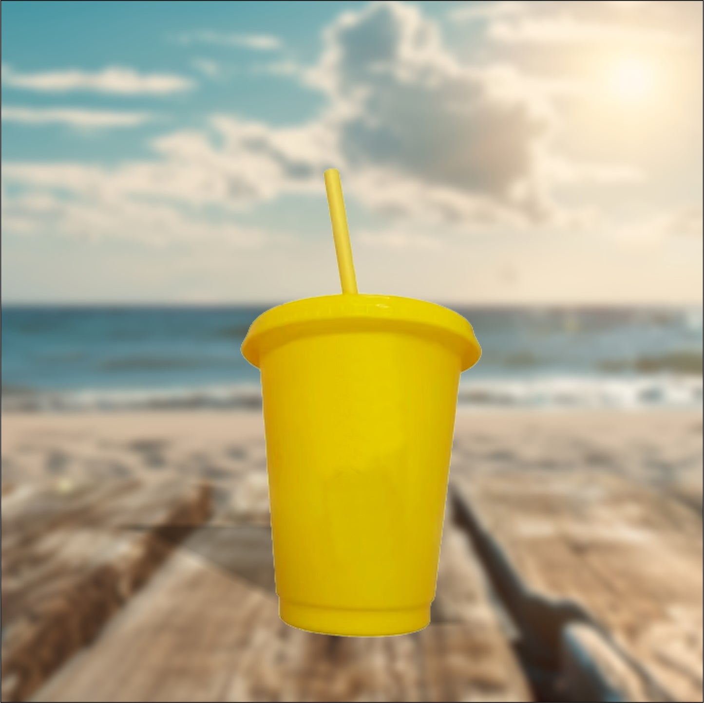 Yellow 16oz Cold Cup
