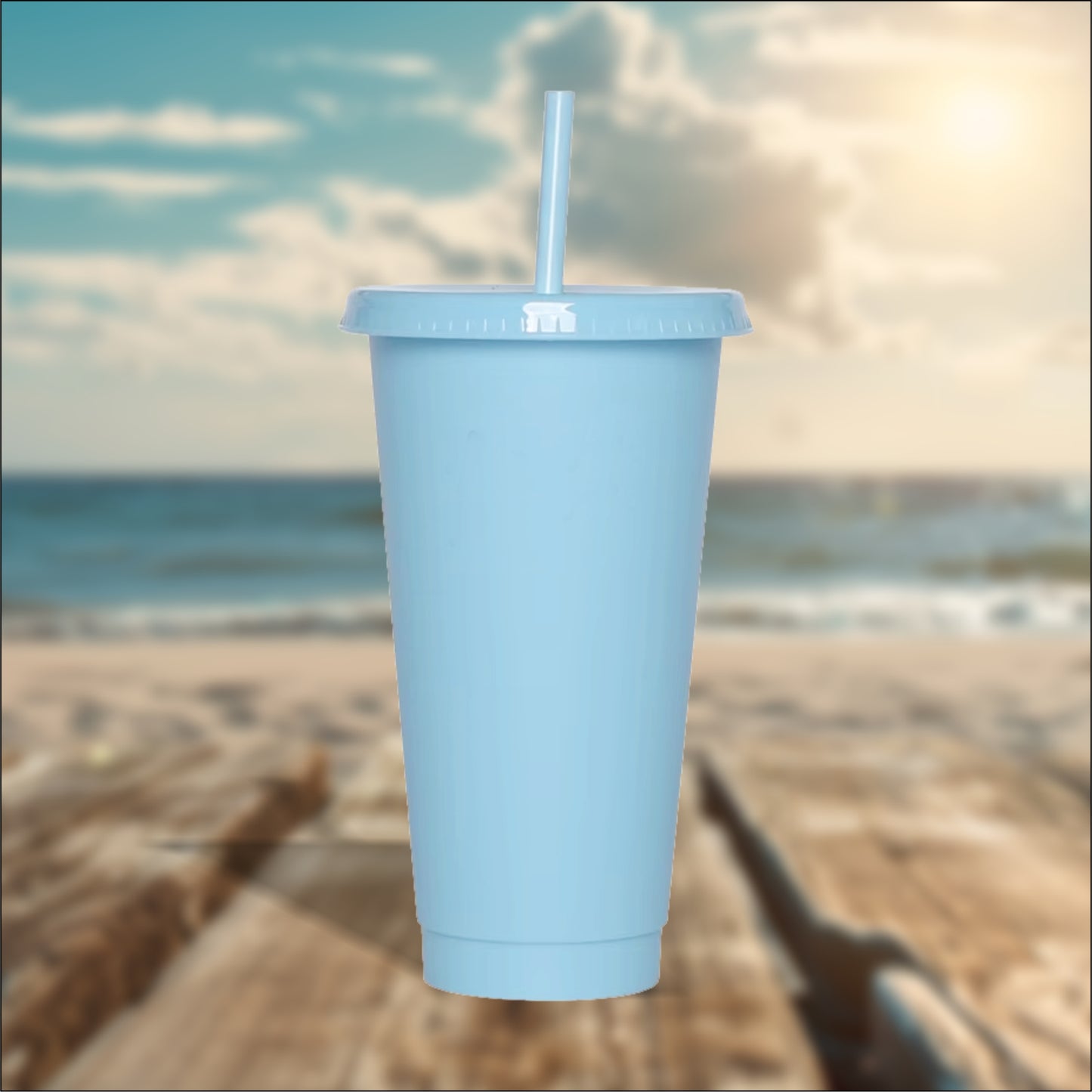 Baby Blue 24oz Cold Cups