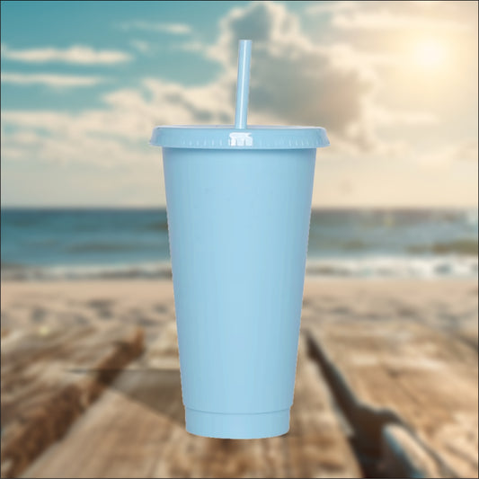 Baby Blue 24oz Cold Cups