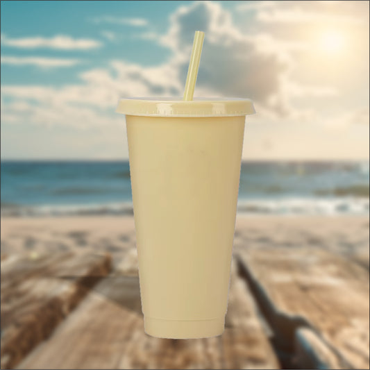 Cream 24oz Cold Cups