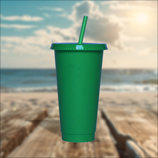 Green 24oz Cold Cups
