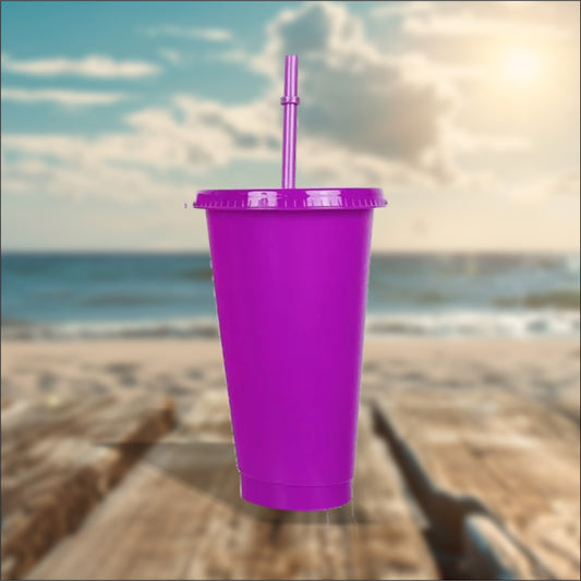 Magenta 24oz Cold Cups