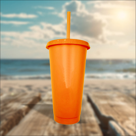 Orange 24oz Cold Cups