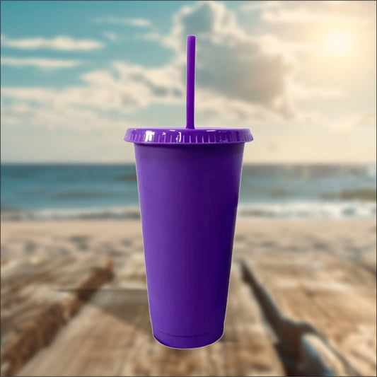 Purple 24oz Cold Cups