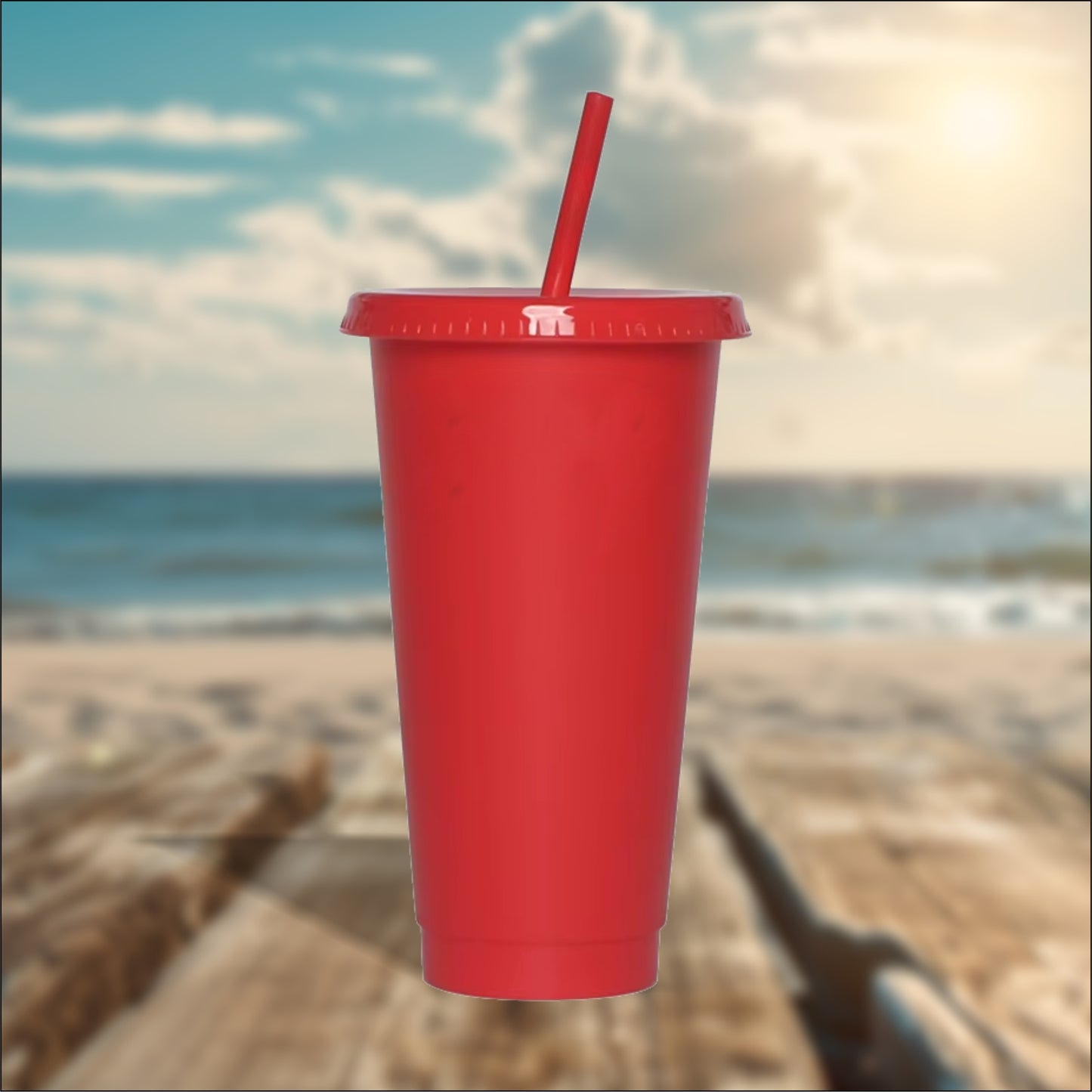 Red 24oz Cold Cups