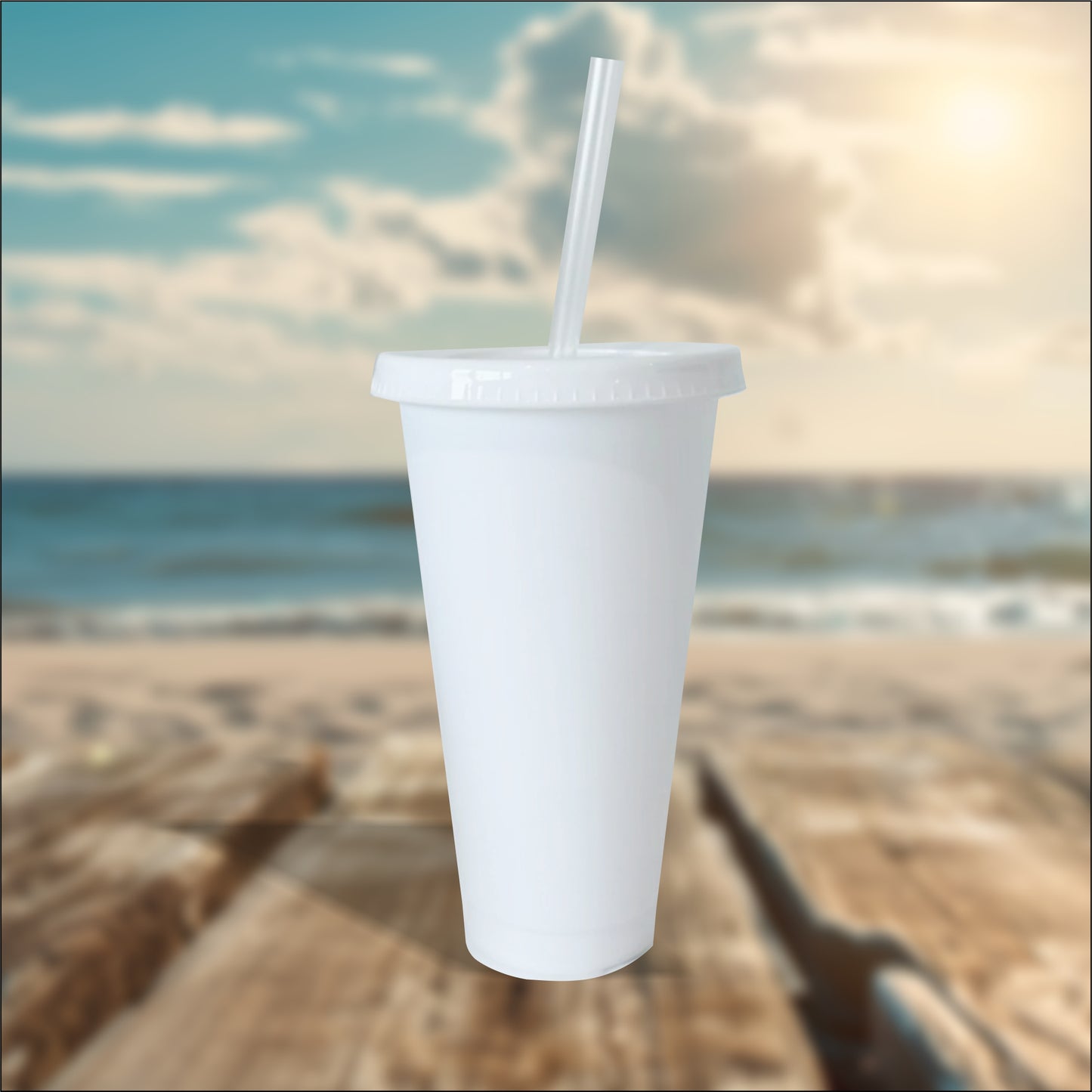 White 24oz Cold Cups