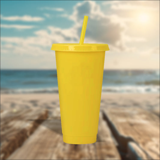 Yellow 24oz Cold Cups