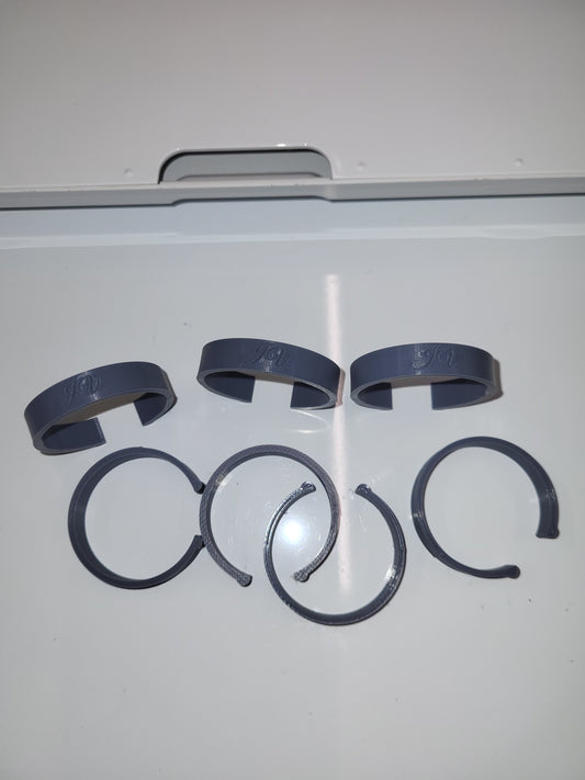 Grey Vinyl Clip Holders image 0