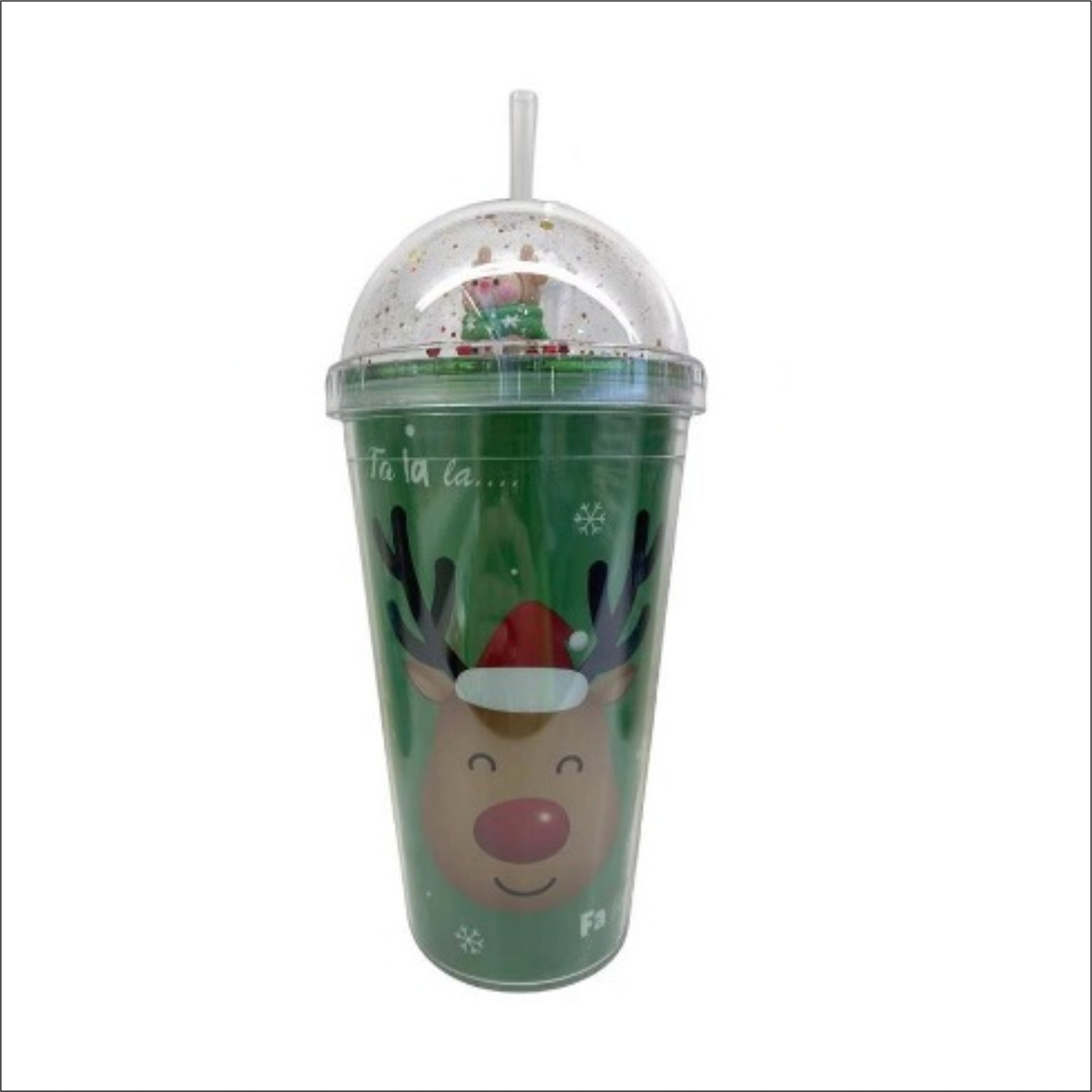 Christmas Dome Reindeer Cup DW image 0