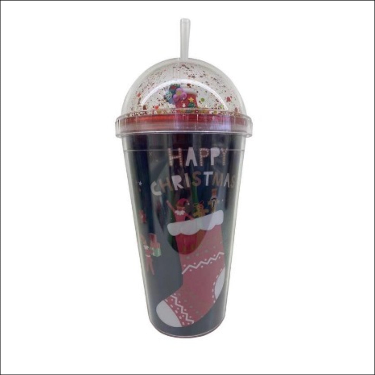 Christmas Dome Stocking Cup DW image 0