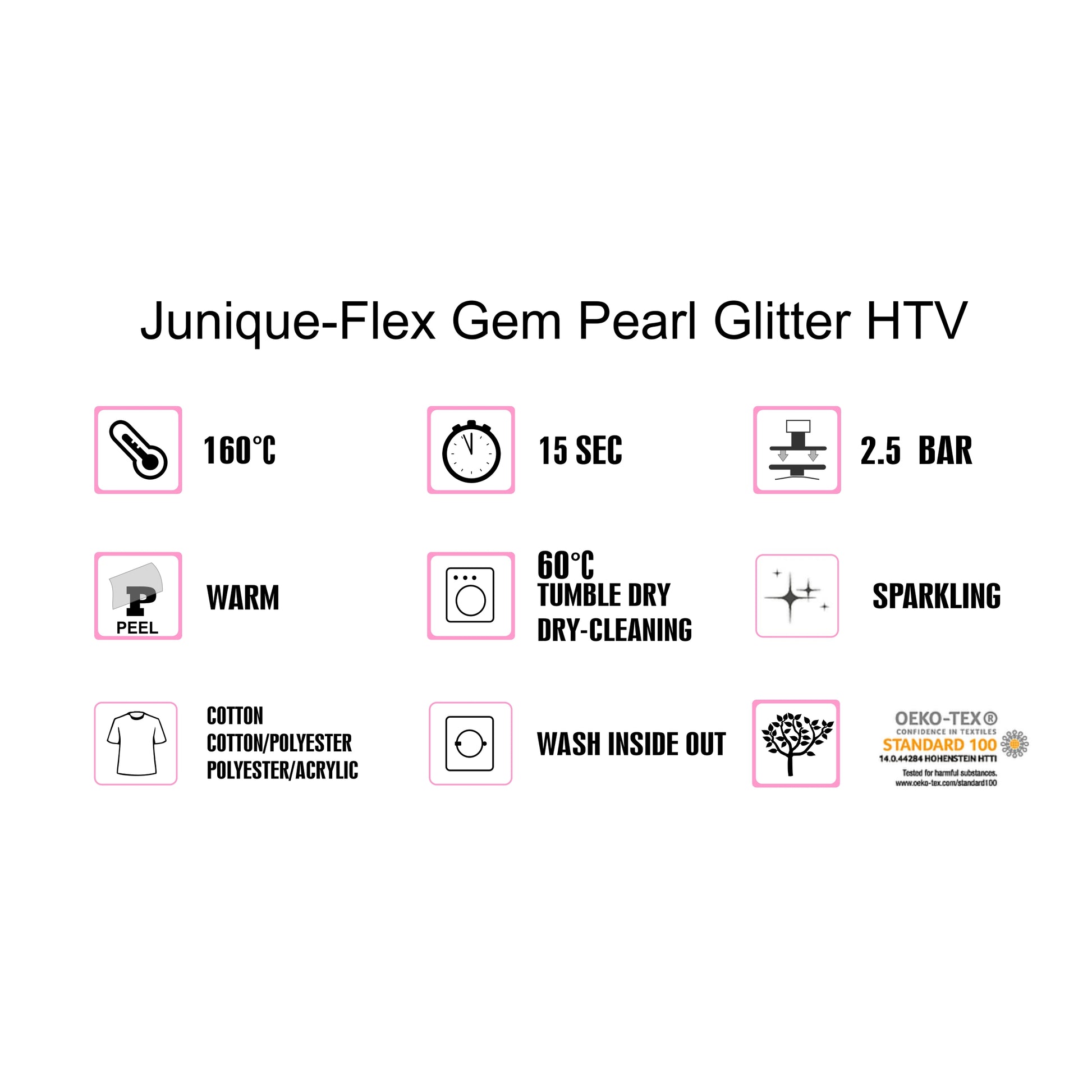 Sale - Gem Pearl Glitter HTV Vinyl image 1