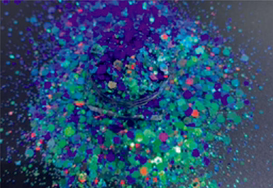 Black Opal - Colour Shift Chunky Glitter Mix image 0