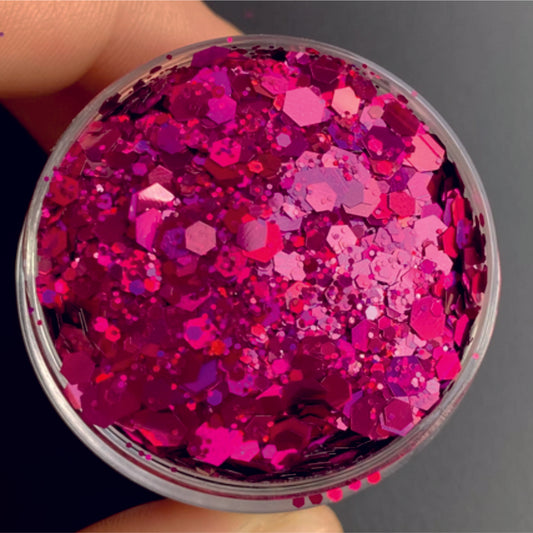Wineberry - Holo Chunky Glitter Mix image 0
