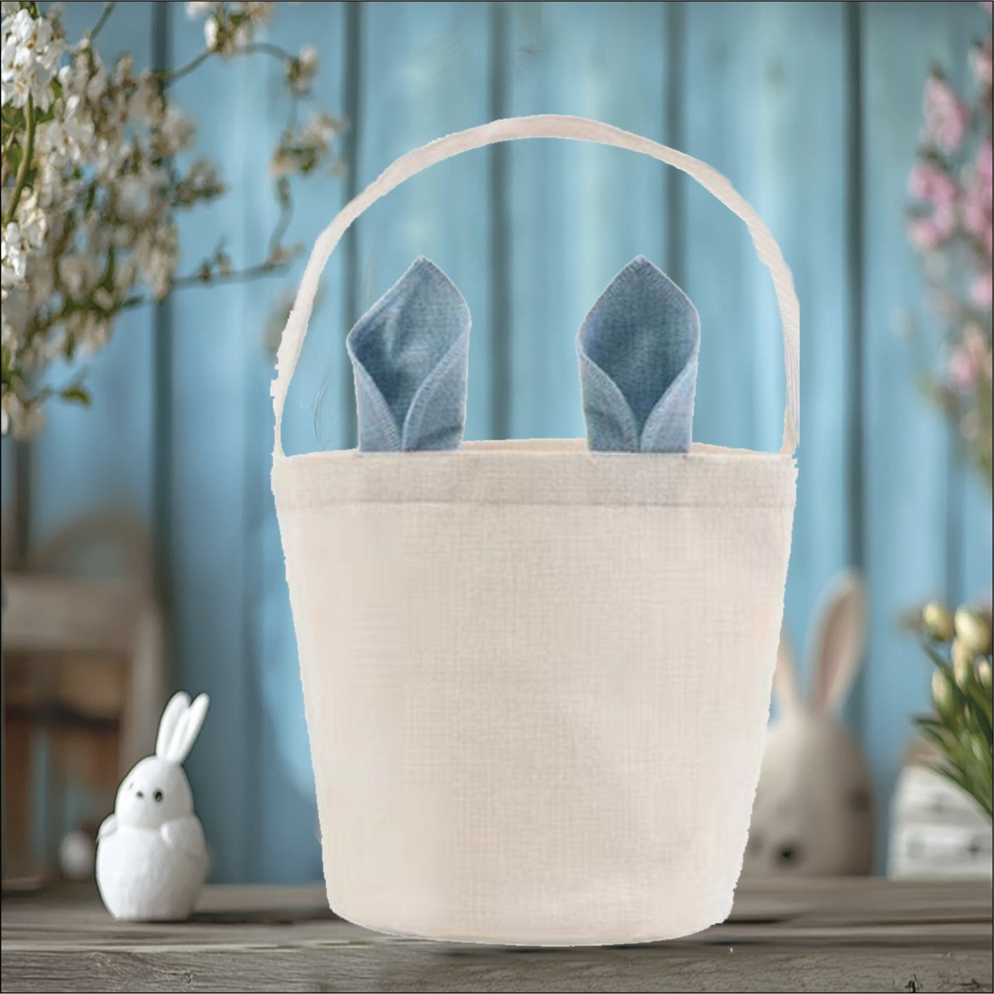 Easter Bag Bunny Ears Blue