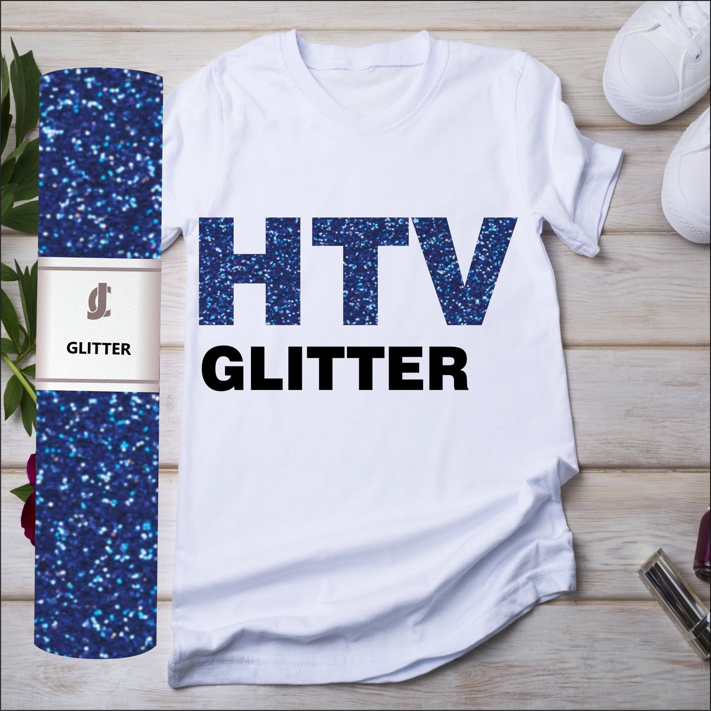 Glitter HTV Royal Blue