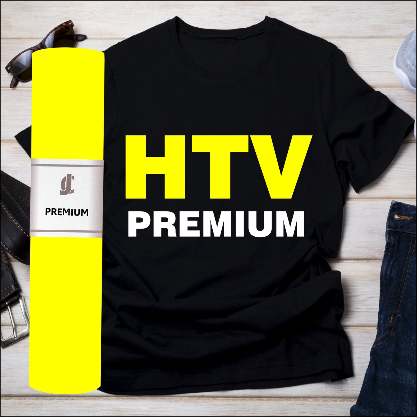 Premium HTV Neon Yellow