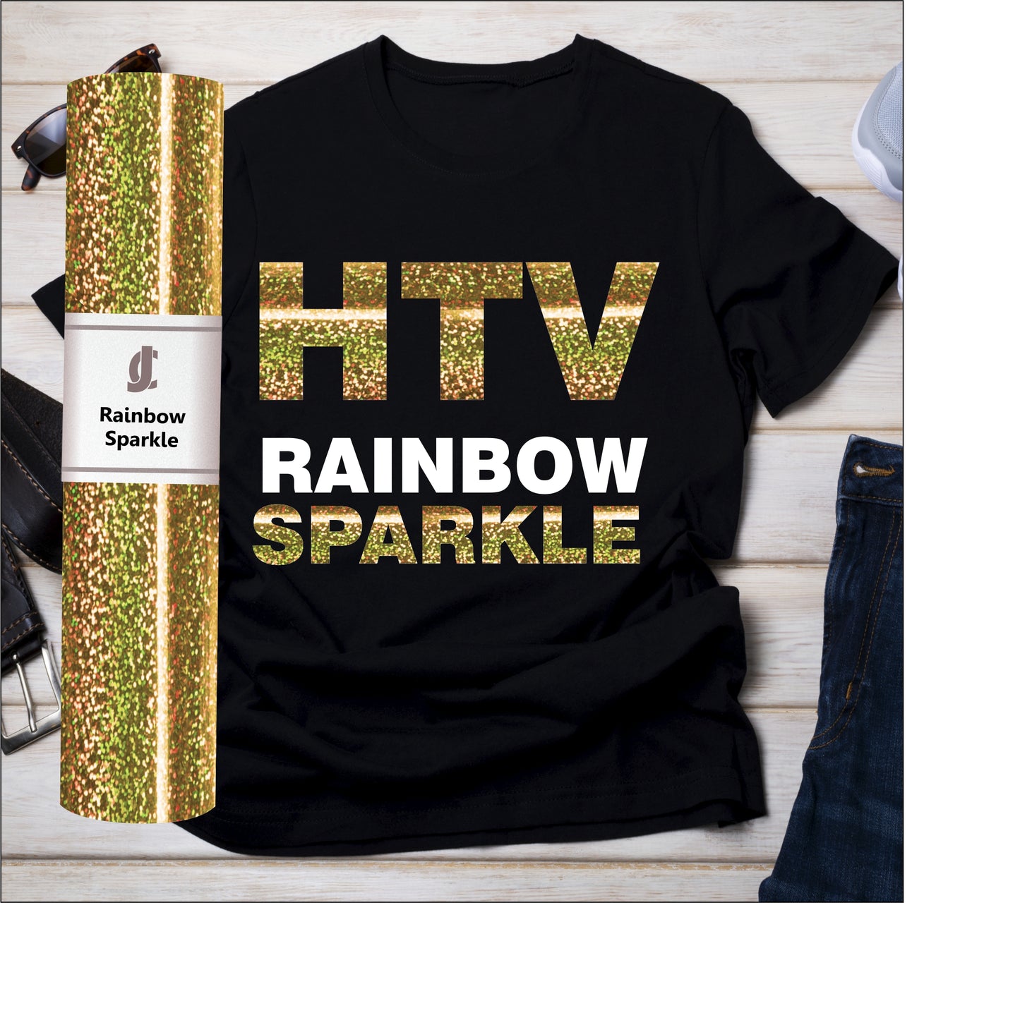 Rainbow Sparkle - Holographic HTV